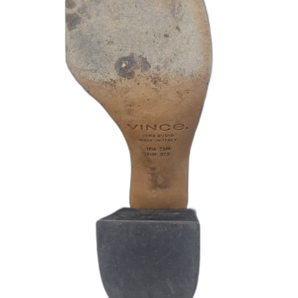 Vince Suede Lace Up Square Toe Ankle Boots - Picture 7 of 7